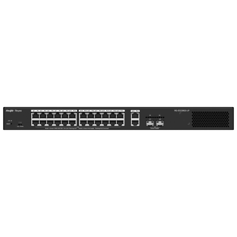 Коммутатор 28 портов управляемый ruijie ruijie reyee rg-es228gs-lp