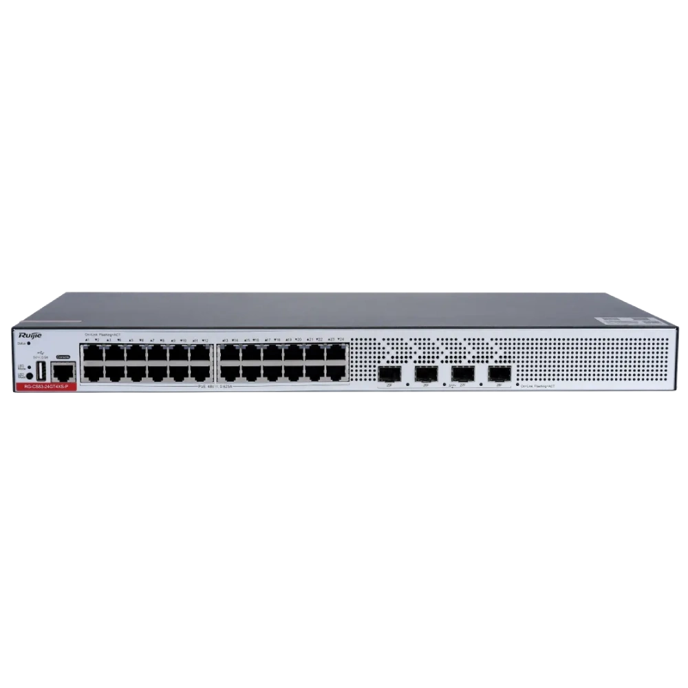 Коммутатор 24 порта управляемый ruijie ruijie reyee rg-cs83-24gt4xs-p l3 poe