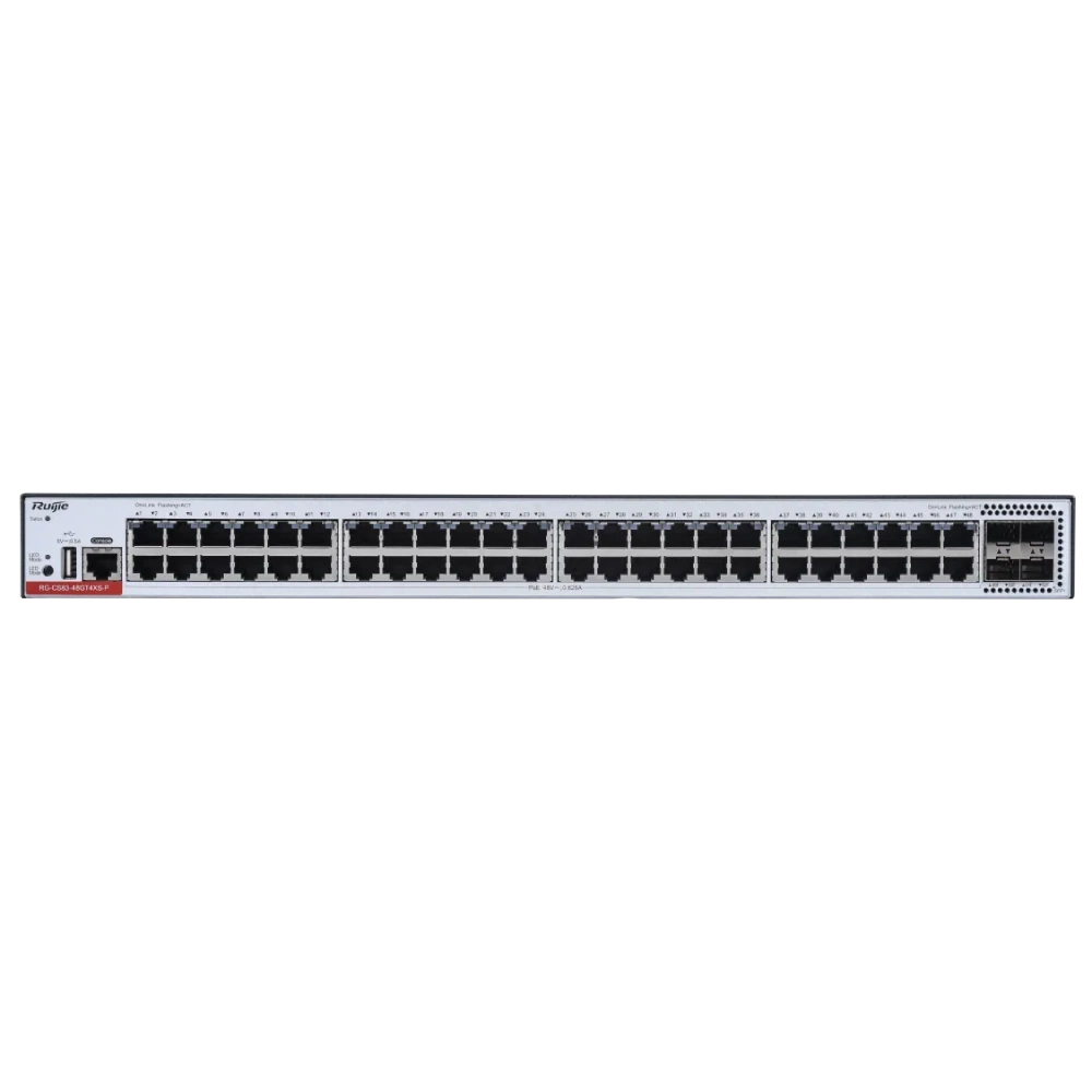 Коммутатор 48 портов управляемый ruijie ruijie rg-cs83-48gt4xs-p l3 poe