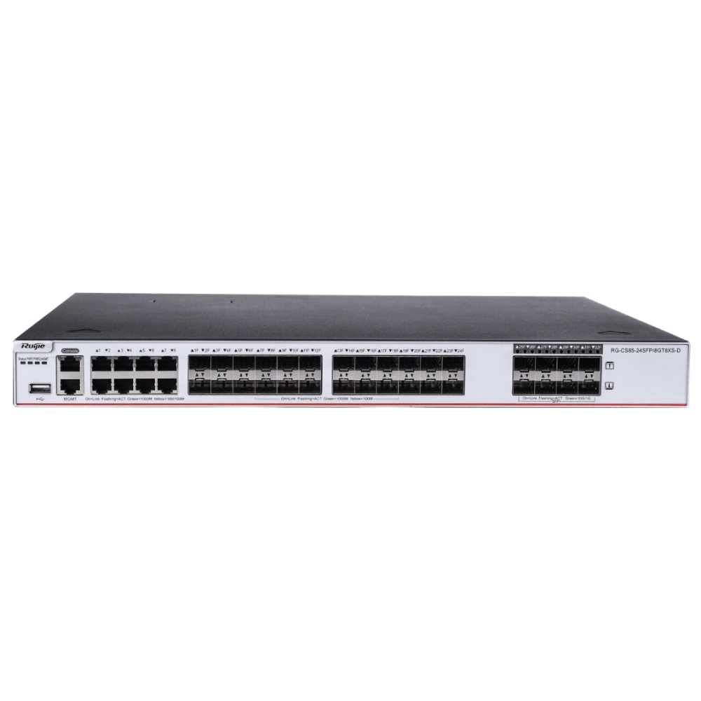 Коммутатор 24 порта управляемый ruijie ruijie rg-cs85-24sfp/8gt8xs-d