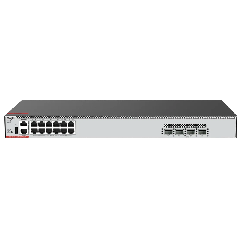 Коммутатор 12 портов управляемый ruijie ruijie rg-cs86-12xmg4vs-up l3 poe