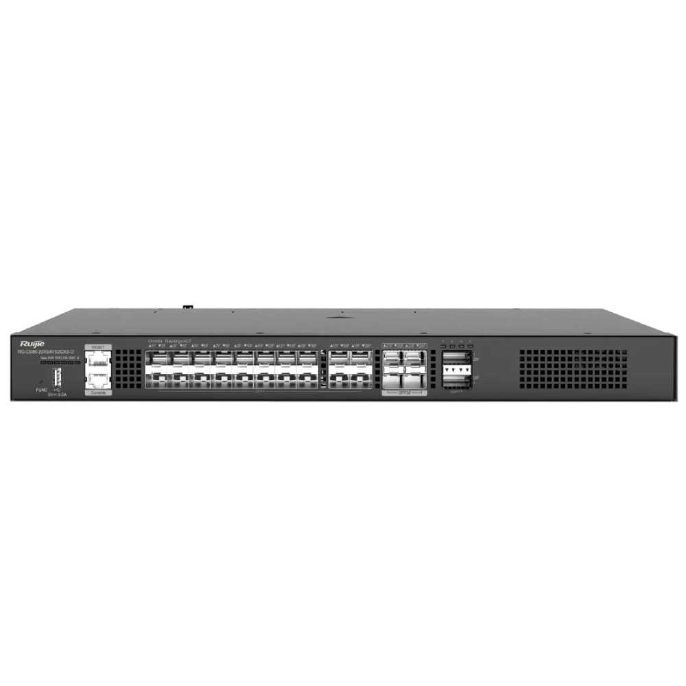 Коммутатор 26 портов управляемый ruijie ruijie rg-cs86-20xs4vs2qxs-d 10ge