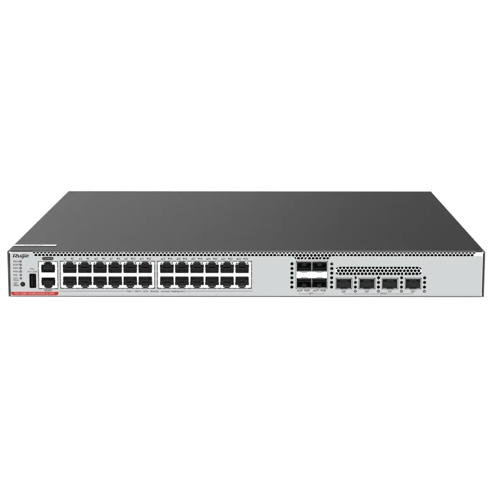 Коммутатор 24 порта управляемый ruijie ruijie rg-cs86-24xmg4xs4vs-upd poe full 1ge/2.5ge/5ge/10ge