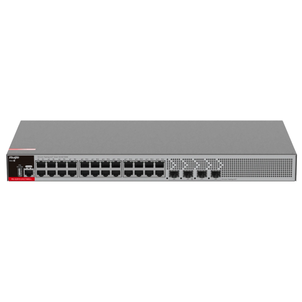 Коммутатор 28 портов управляемый ruijie ruijie rg-s2915-24gt4ms-l layer 2+