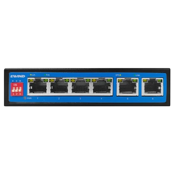 Коммутатор 6 портов неуправляемый ewind ewind ew-s1906cf-dp poe