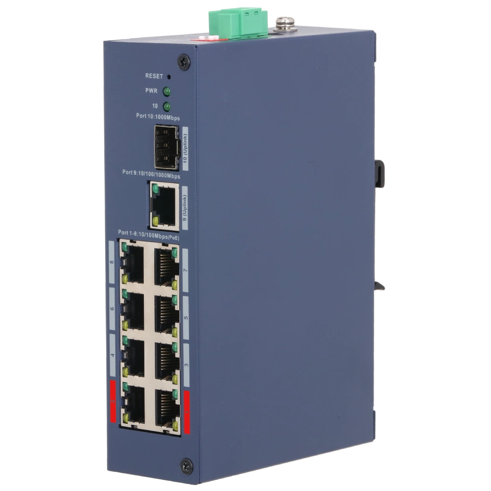 Коммутатор 10 портов управляемый dahua dahua dh-chs4110-8et-110 poe