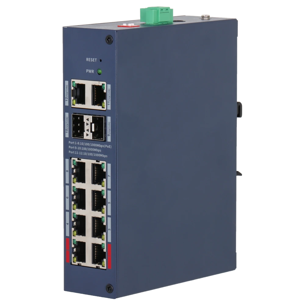 Коммутатор 12 портов управляемый dahua dahua dh-chs4212-8gt-110 poe
