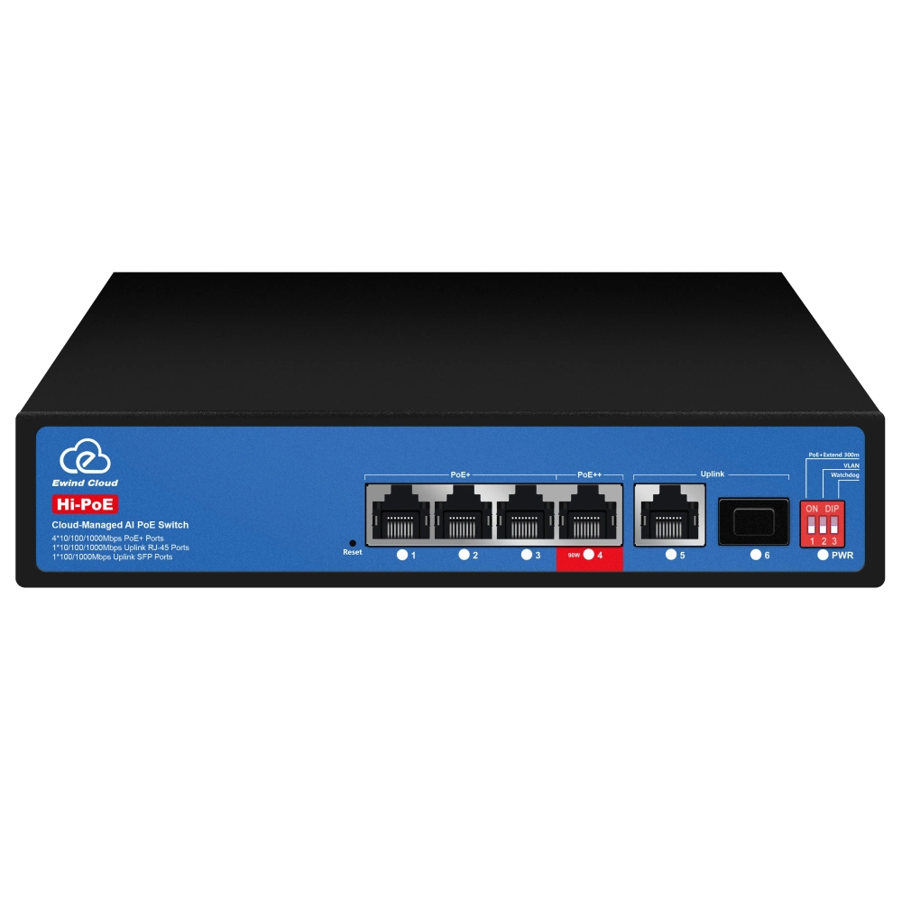 Комутатор 6 портів керований ewind ewind ew-es3006cgsh-ap ai poe