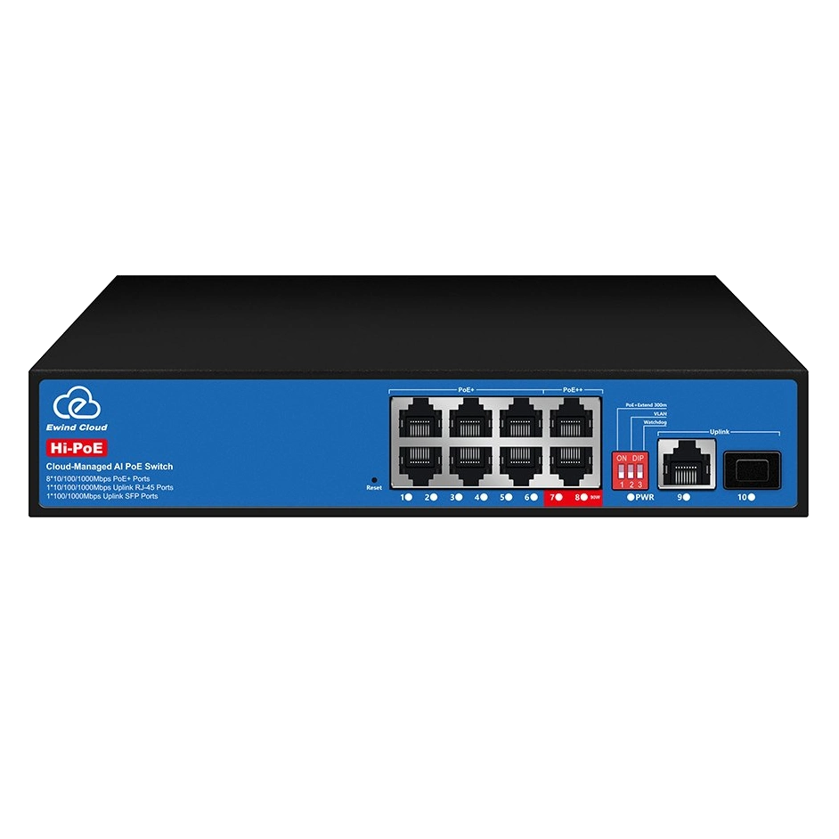 Комутатор 10 портів керований ewind ewind ew-es3010cgsh-ap ai poe
