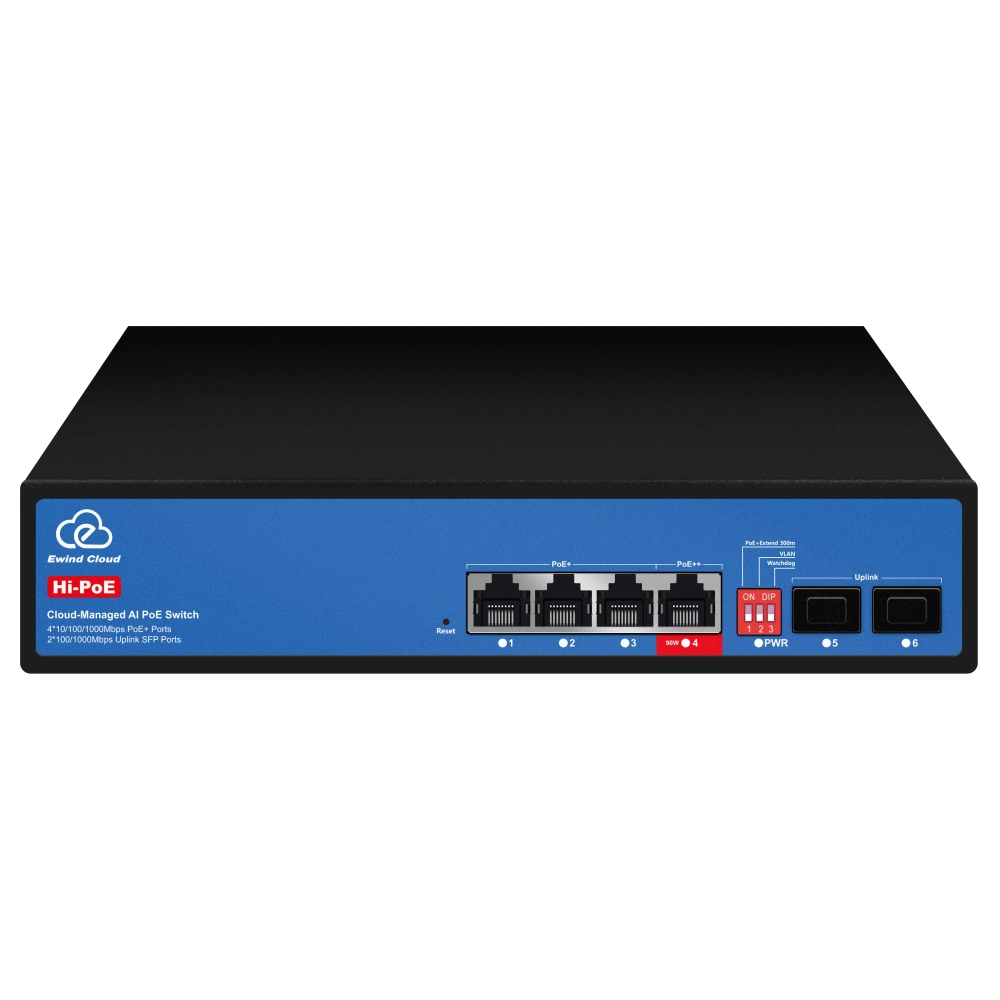 Коммутатор 6 портов управляемый ewind ewind ew-es3006fgsh-ap ai poe
