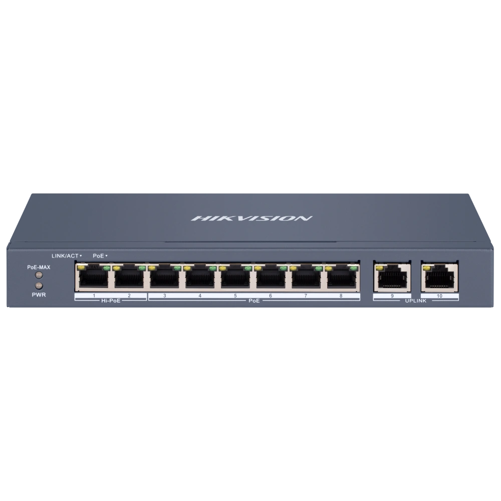 Коммутатор 10 портов управляемый hikvision hikvision ds-3e1310hp-ei