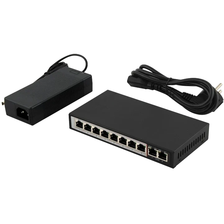 Коммутатор 8 портов неуправляемый foxgate foxgate s6008g-g2-ai poe 120Вт watchdog