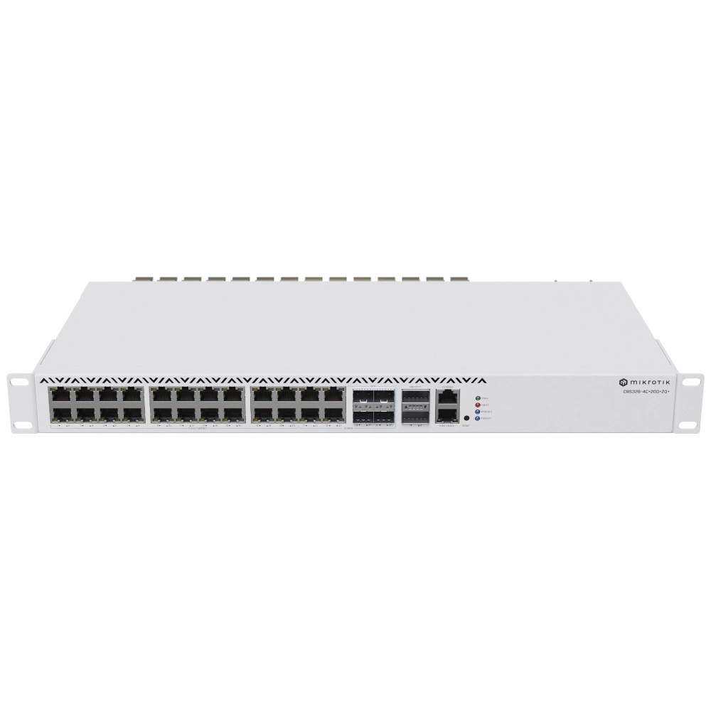 Комутатор 26 портів керований mikrotik mikrotik crs326-4c+20g+2q+rm