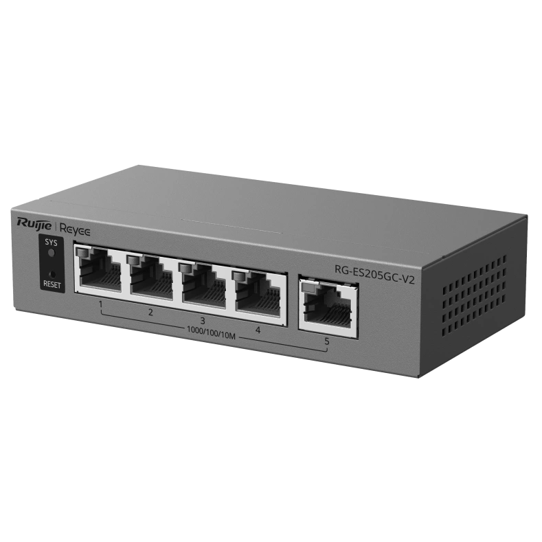 Комутатор 5 портів керований хмарно ruijie ruijie reyee rg-es205gc-v2