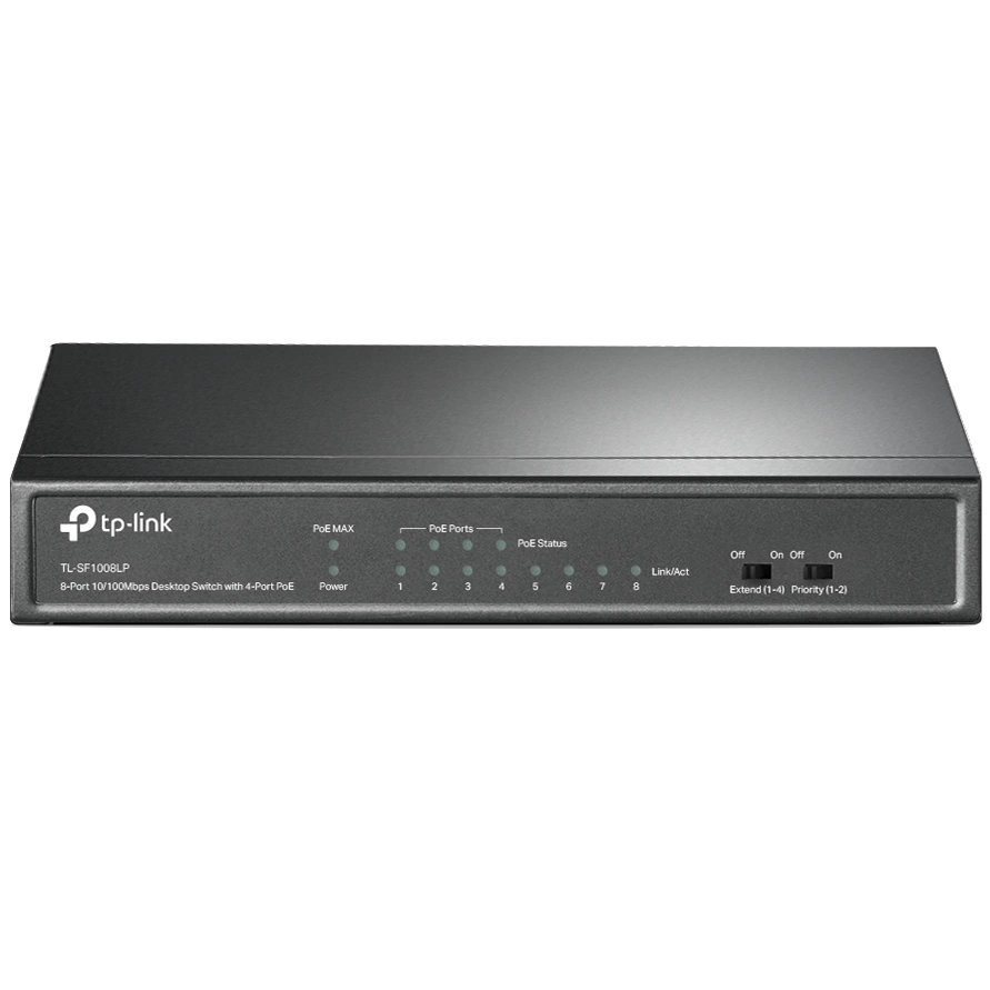 Комутатор 8 портів некерований tp-link tp-link tl-sf1008lp poe