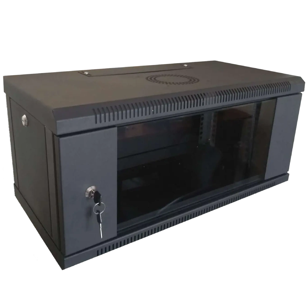 Шкаф коммутационный настенный 4u 600x450 hypernet wmnc-4u-flat-black