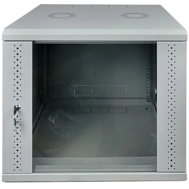 Шафа eserver 9u 600х500х503 скло, сіра