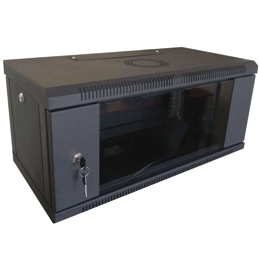 Шкаф коммутационный hypernet wmnc-35-6u-flat-black 6u 600x350 черный