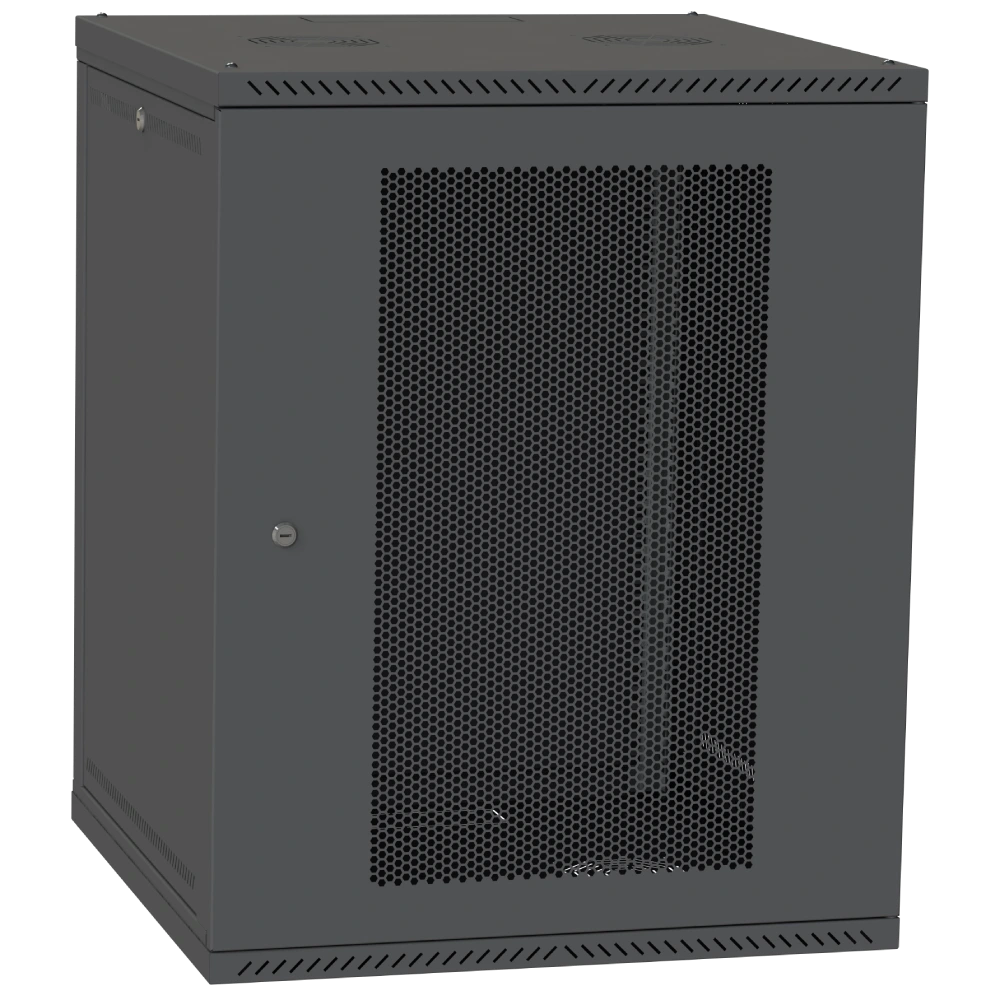Шкаф серверный ipcom СН-18u 600х600 перфорация ral9005