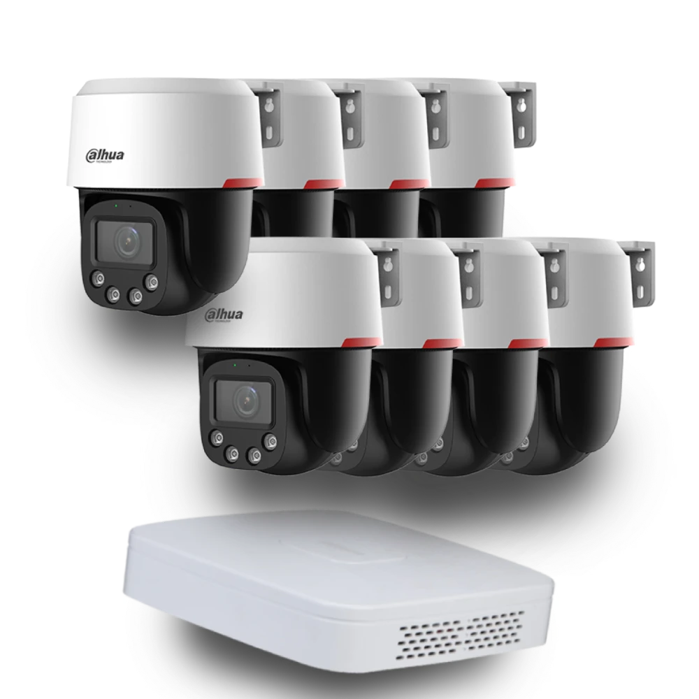 Dahua wizcolor kit - buy and try! dahua (8х dh-sd2c400na-b-pv-pro +1 х nvr2108-i2)