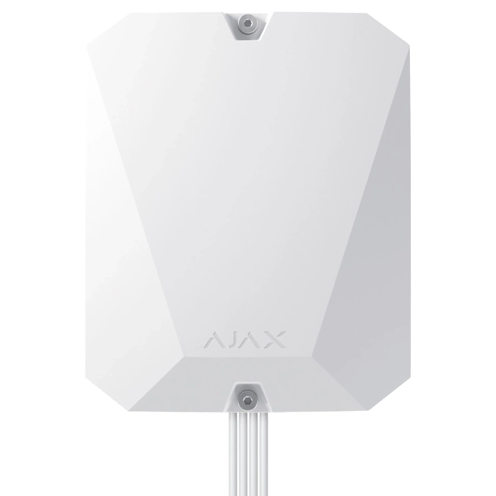 Дротова охоронна централь ajax ajax hub hybrid (4g) white