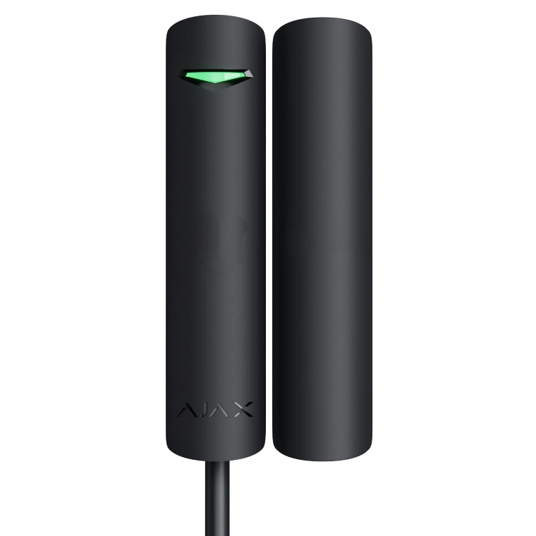 Проводной магнитоконтактный извещатель ajax doorprotect fibra black - Извещатель Аякс