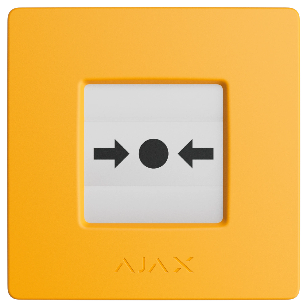 Извещатель ajax ajax manual call point (yellow) ручной беспроводной