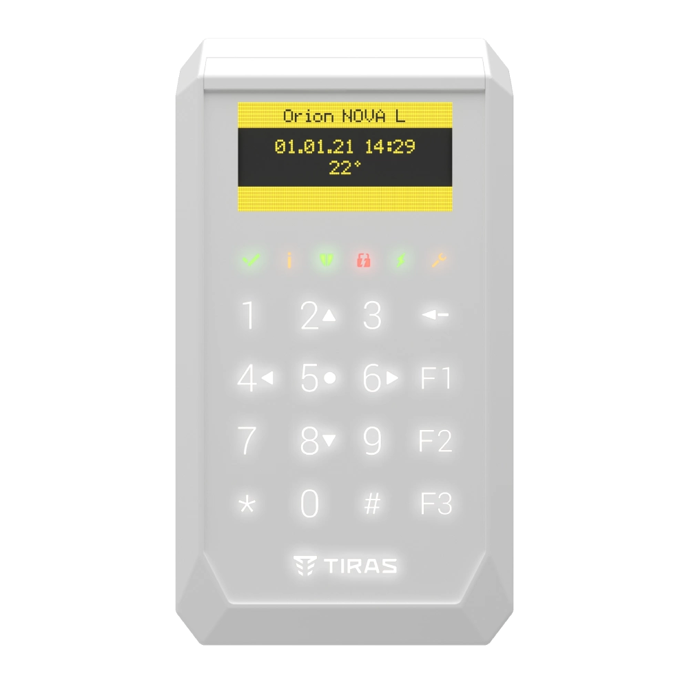 Сенсорная oled клавиатура Тирас tiras tiras k-pad oled+ white