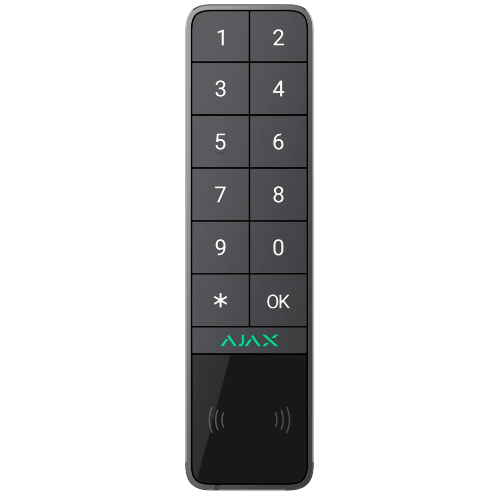 Бездротова клавіатура ajax ajax keypad outdoor graphite
