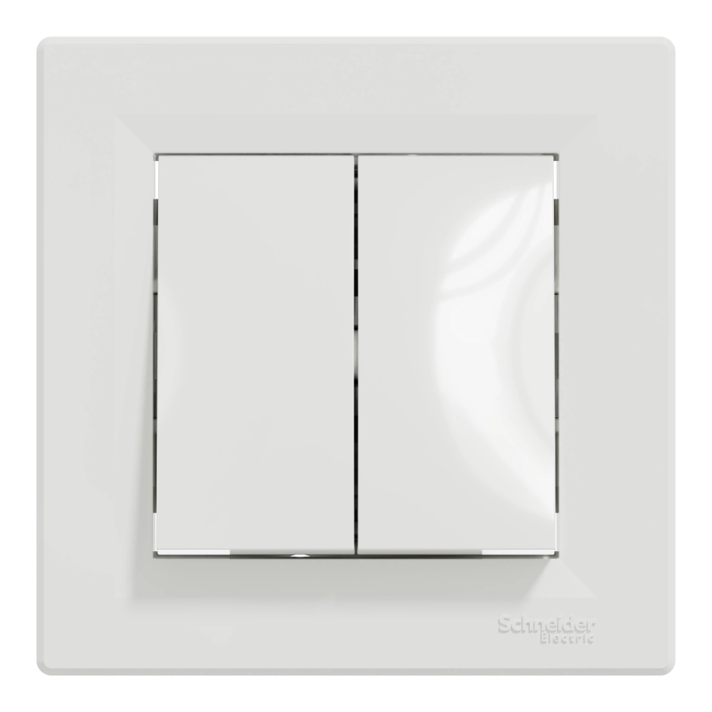 Вимикач 2-кл. білий прохідний schneider electric schneider electric asfora eph0600121