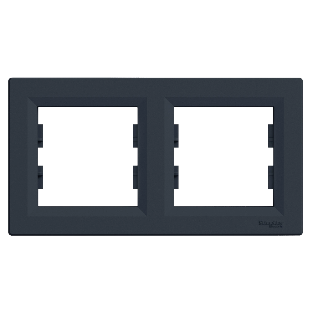 Рамка 2 поста антрацит горизонтальна schneider electric schneider electric eph5800271 asfora