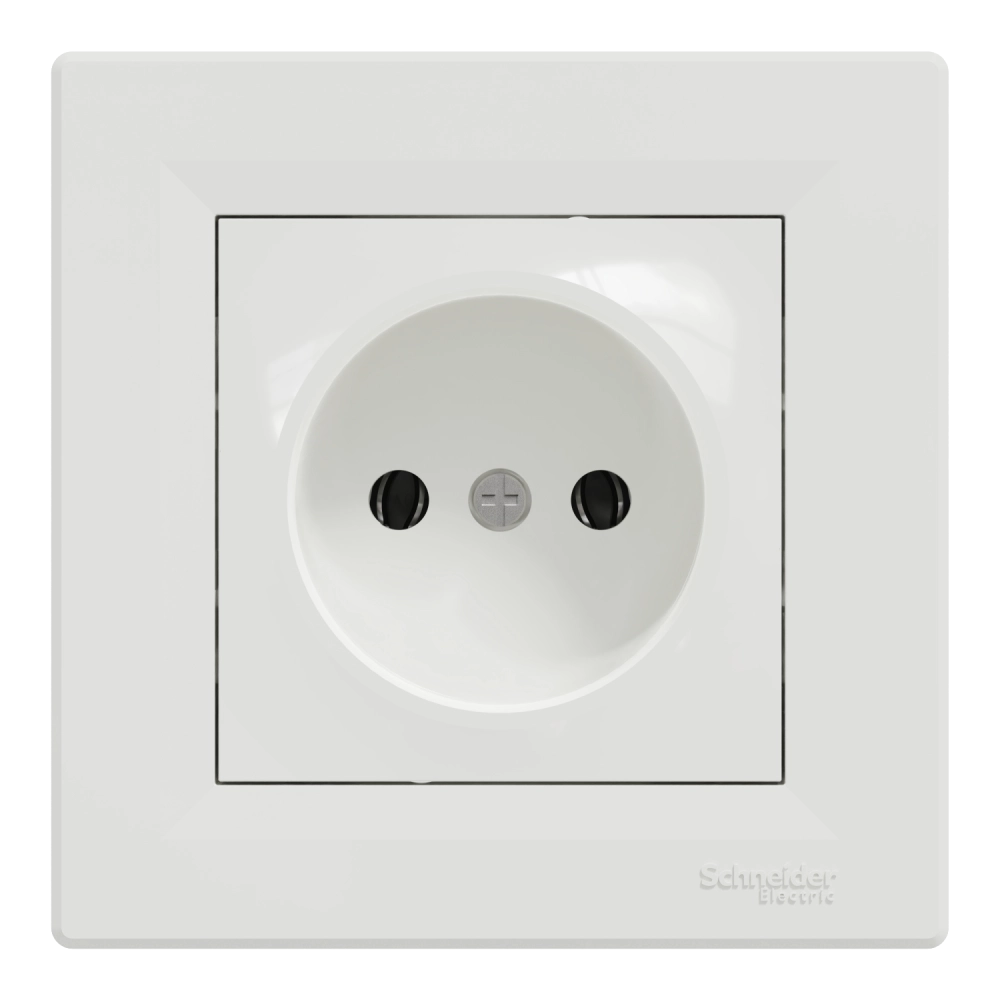 Розетка одинарна без заземлення schneider electric schneider electric asfora eph3000121