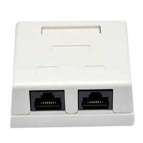 Розетка наружная epnew epnew 2хutp, кат. 6, rj45