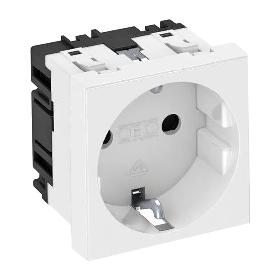 Розетка модуль 45 одинарна пряма obo bettermann obo bettermann 6120008