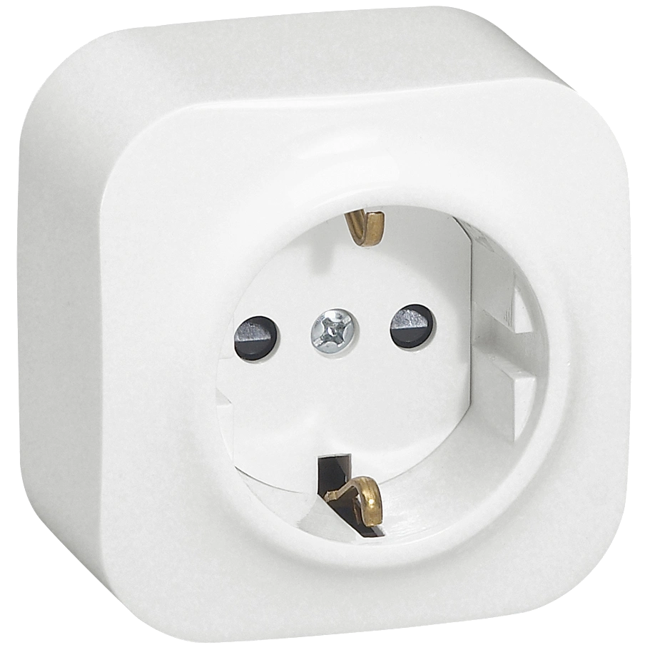 Розетка без шоторок біла legrand legrand forix 2К+З
