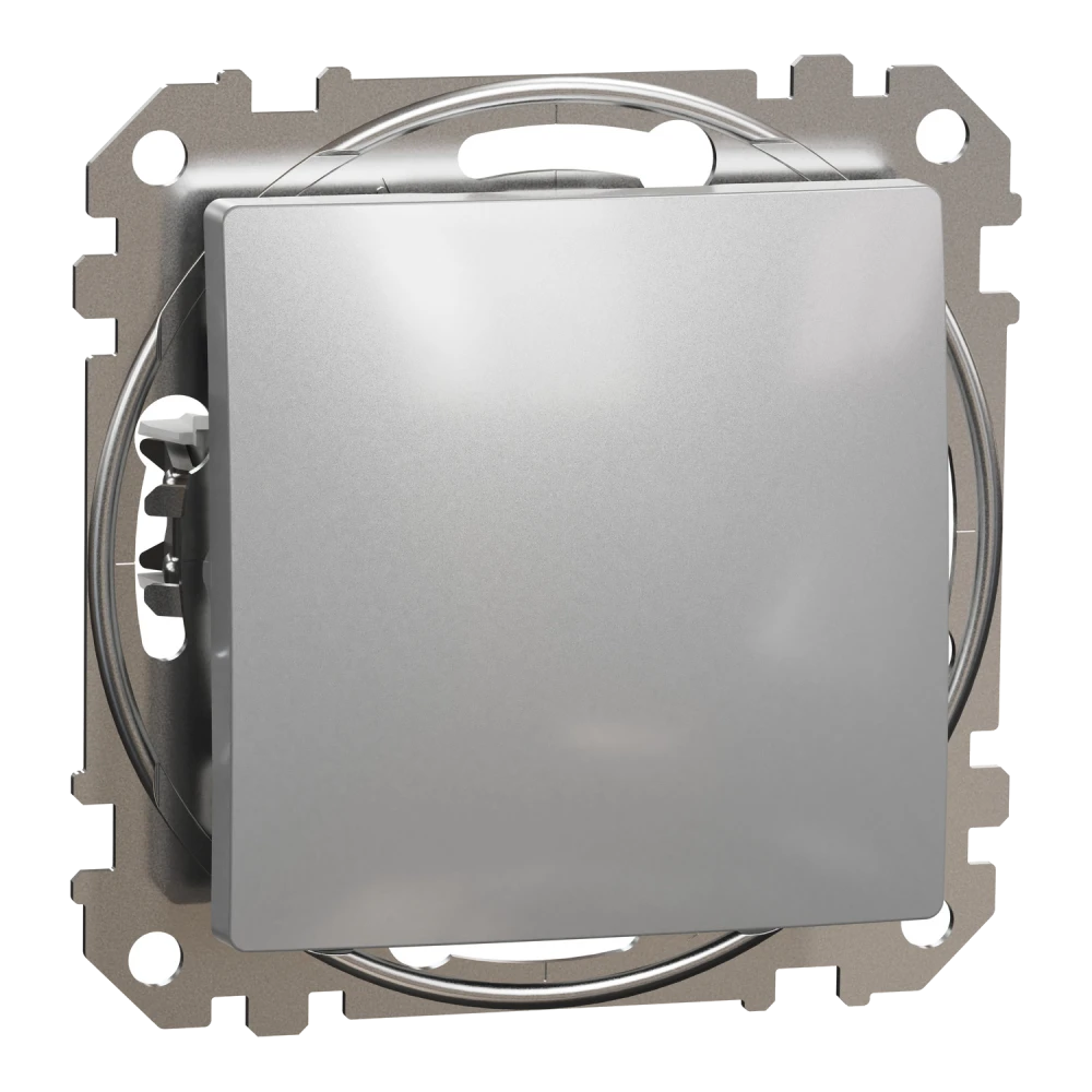 Вимикач schneider electric schneider electric sdd113101 sedna design & elements 1-клавишный алюминий