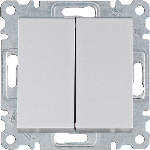 Вимикач hager hager lumina wl0052 2-кл. универсальный