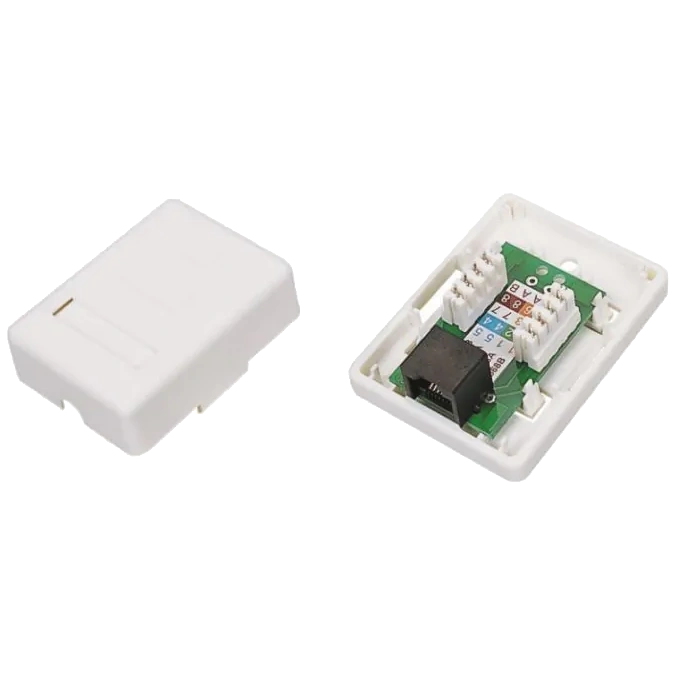 Розетка комп'ютерна одинарна eserver eserver 1хrj45 utp cat5e