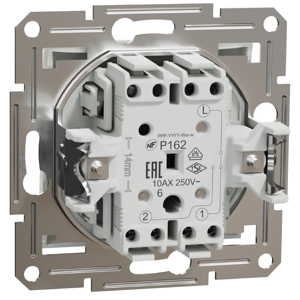 Перемикач прохідний 1-клавішний schneider electric eph0470121 asfora