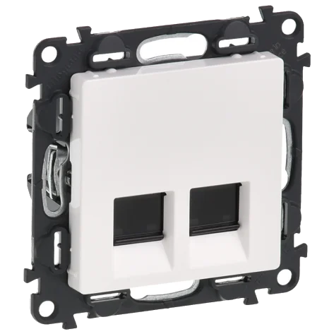 Механізм розетки білий legrand legrand valena life utp Кат.5е 2xrj45