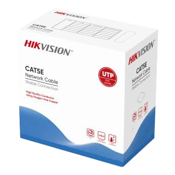 Кабель вита пара (для внутрішньої прокладки) 24awg utp cat 5e hikvision ds-1ln5e-s