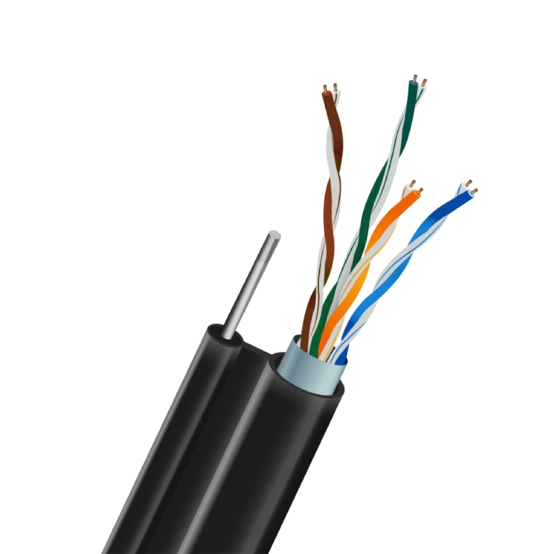 Ftp cat5e 0.5 cu наружный (ldpe) c самонесущей проволокой trinix Кабель trinix