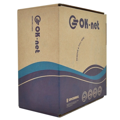 Кабель для зовн. робіт, з жилами живлення, 305 м ok-net ok-net КПП-ВП (100) 4*2*0,51+2*0,75 мм2 (u/utp-cat.5Е)