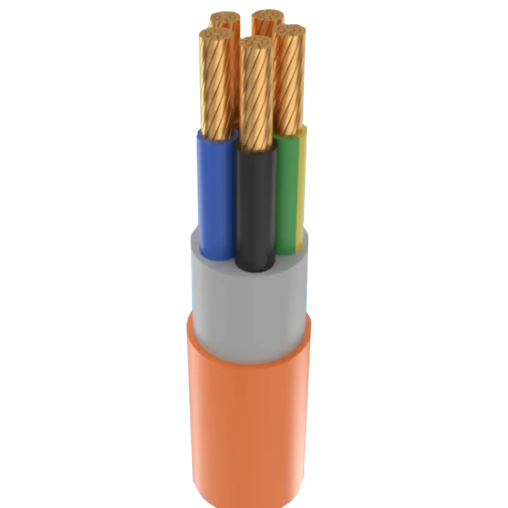 Кабель Мега-Кабель Мега-Кабель hxh-fe180/Е90-o 5х2,5 re-0.6/1 kv(бухта 100 м)(nkk)