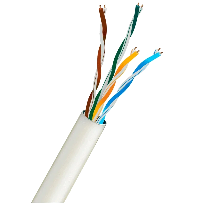 Кабель kraft kraft utp cat5e cu 0.5 mm pvc indoor white (305м)