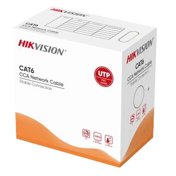 Кабель hikvision hikvision ds-1ln6uu/cca cat6 u/utp grey (305м)
