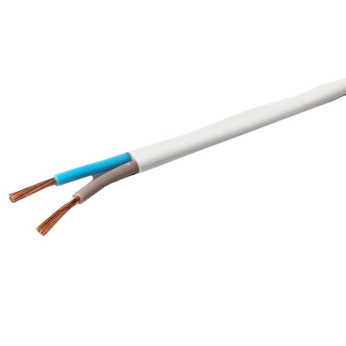 Провід ЗЗКМ ШВВП 2х0,75 білий 100м