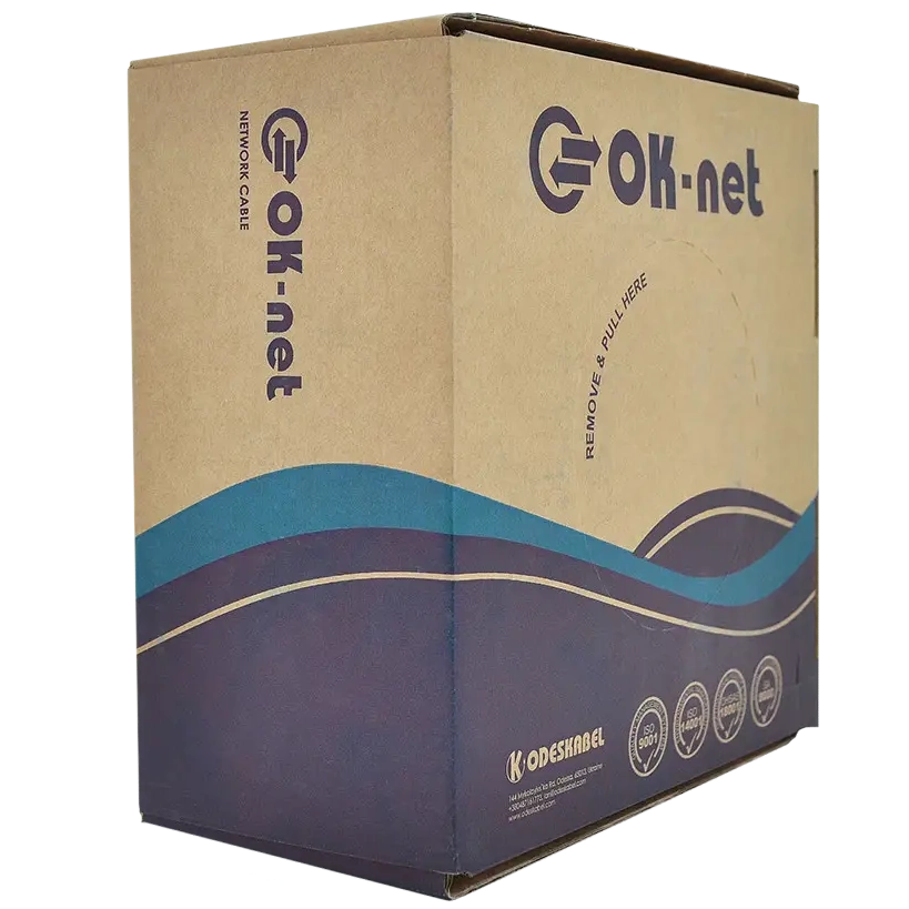 Кабель (ftp мідь внутрішній) Одескабель(ОК-net) КПВЭ-ВП (100) 4*2*0,48 (f/utp-cat.5e-sl) 305 м