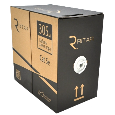 Кабель ritar ritar utp (4x2x0.51) 4p 24 awg 305м