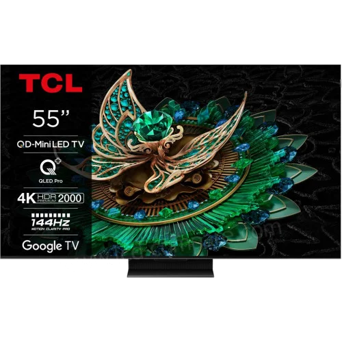 Телевизор tcl tcl 55c89b miniled 4k 144hz smart google tv titan onkyo